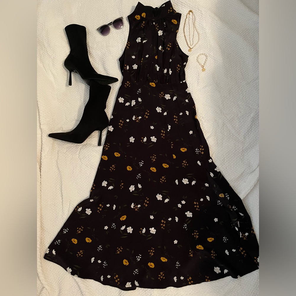 THAKOON SILK BIAS CUT MIDI DRESS